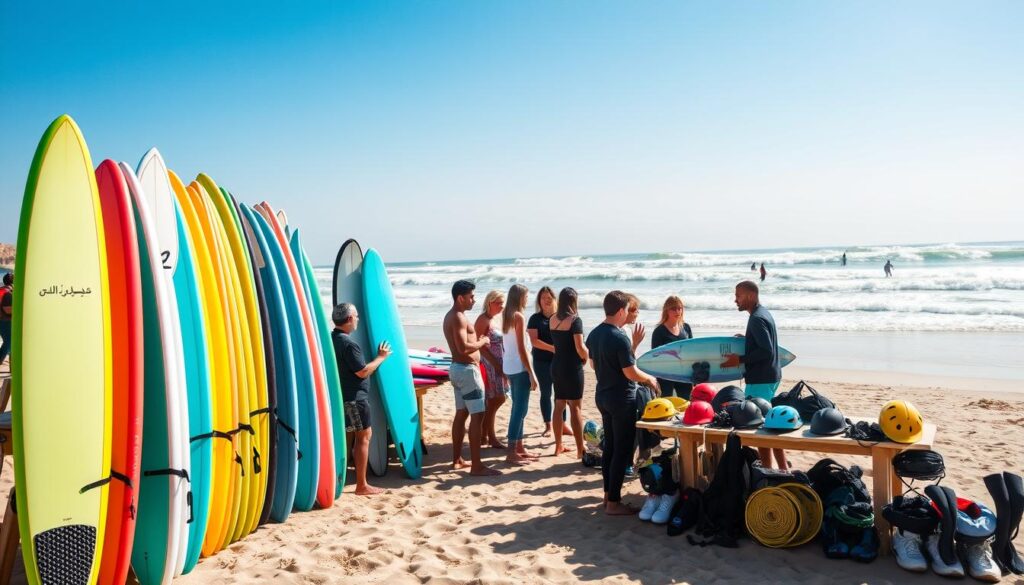 surfboard rental and surf gear rental